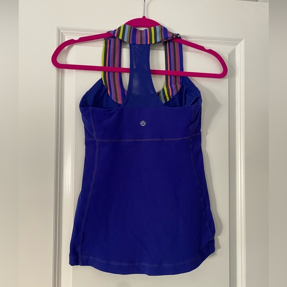 Lululemon Bright Purple Scoop Neck Tank Size 4💕
